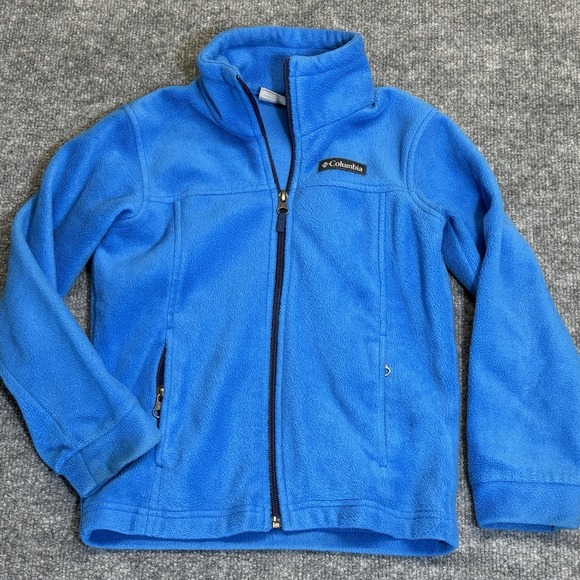 Columbia Other - Columbia Sweater Boys XSmall Blue Fleece Full Zip Outdoors Casual Youth Kids